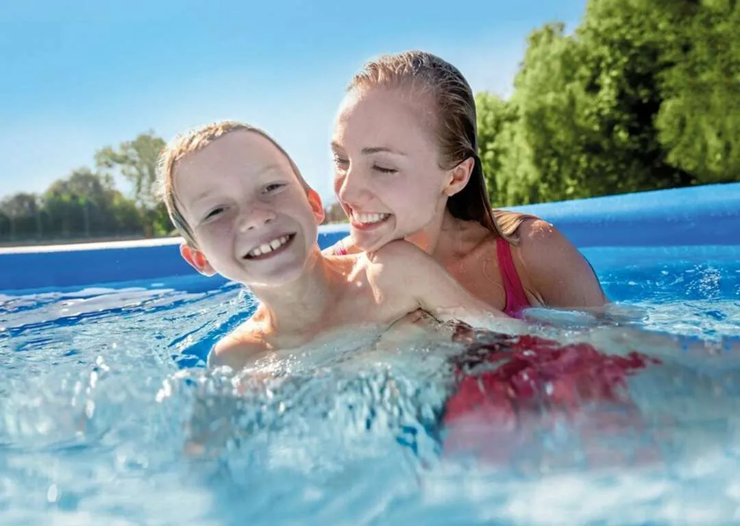 Intex 28106 | Size 8.0 x 2.0 Ft | Easy Set Round Inflatable Portable Above Ground Swimming Pool - Image 4