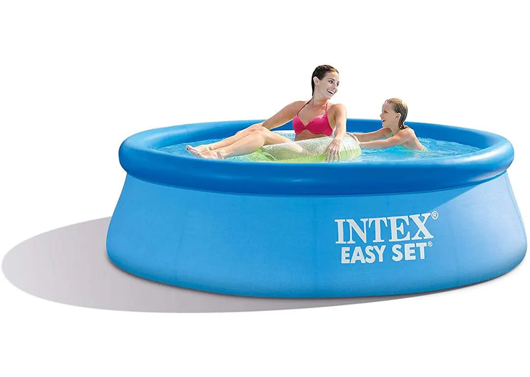 Intex 28106 | Size 8.0 x 2.0 Ft | Easy Set Round Inflatable Portable Above Ground Swimming Pool - Image 2