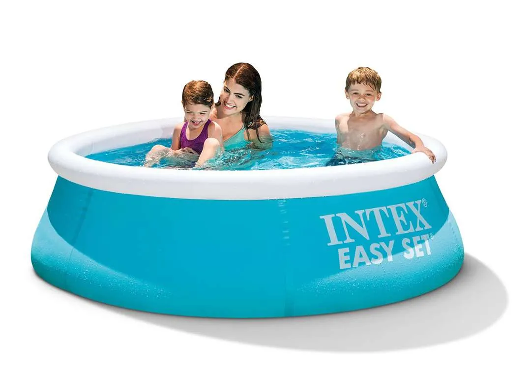 Intex 28101 | Size 6.4 x 6.11 x 2.00 Ft | Easy Set Round Inflatable Portable Above Ground Swimming Pool - Image 2
