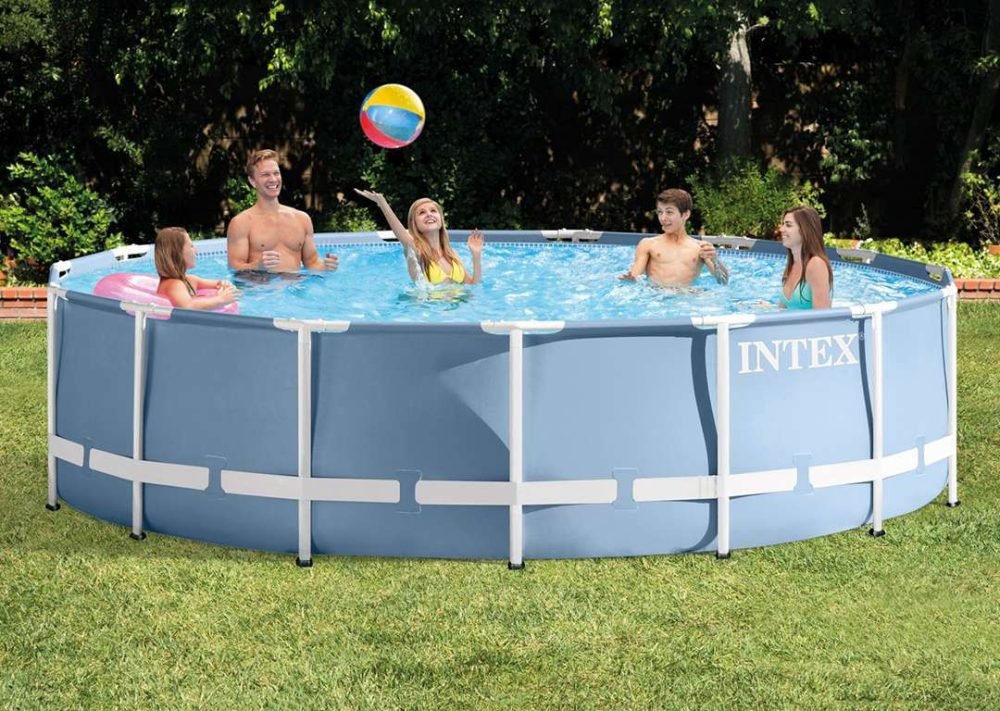 Intex 26728 | Size 15.0 x 15.0 x 2.75 Ft | Prism Frame Round Metal Frame Portable Ready-Made Swimming Pool - Image 2