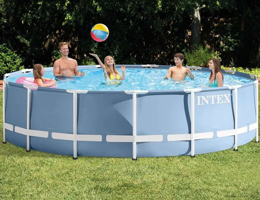 Intex 26728 | Size 15.0 x 15.0 x 2.75 Ft | Prism Frame Round Metal Frame Portable Ready-Made Swimming Pool - Image 2