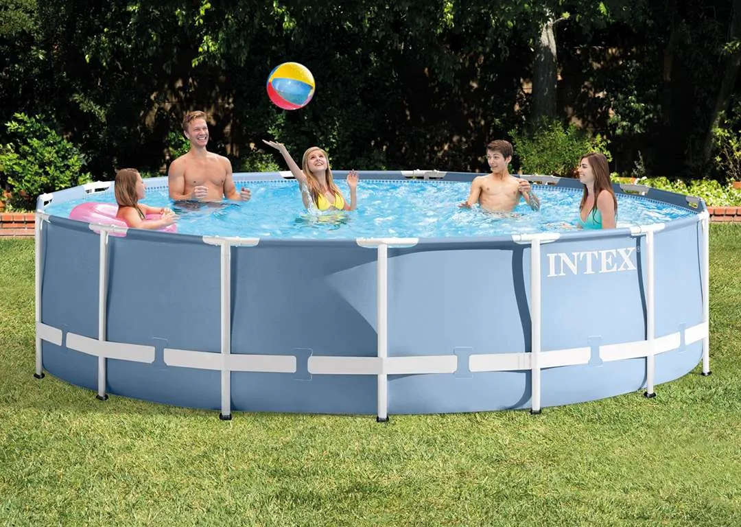 Intex 26728 | Size 15.0 x 15.0 x 2.75 Ft | Prism Frame Round Metal Frame Portable Ready-Made Swimming Pool - Image 2