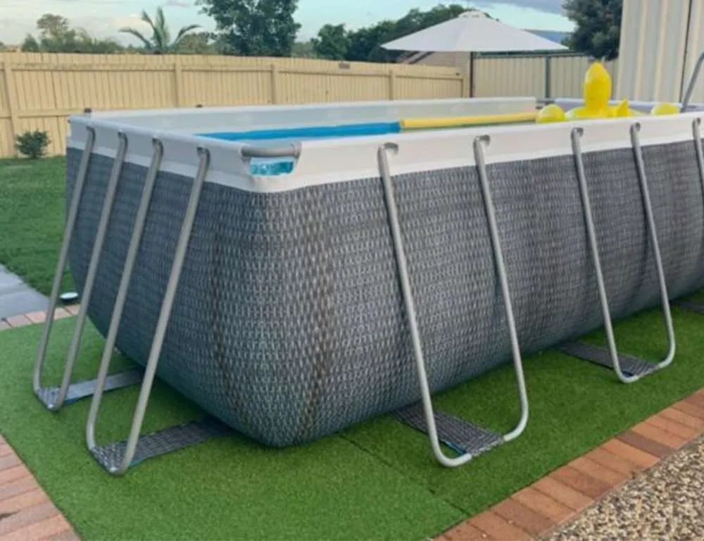 Bestway 56998 | Size 18.0 x 9.0 x 4.00 Ft | Power Steel Rectangular Metal Frame Portable Ready-Made Swimming Pool - Image 6