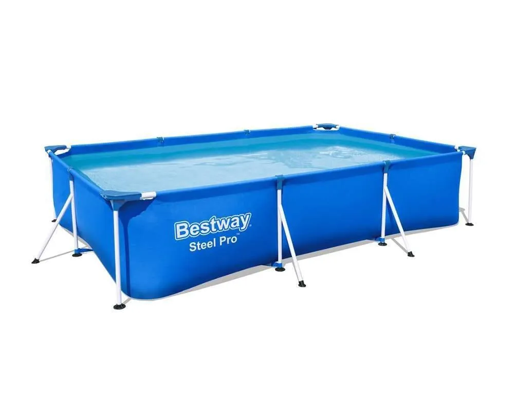 Bestway 56405 | Size 13.1 x 6.11 x 2.60 Ft | Steel Pro Rectangular Metal Frame Portable Ready-Made Swimming Pool - Image 6
