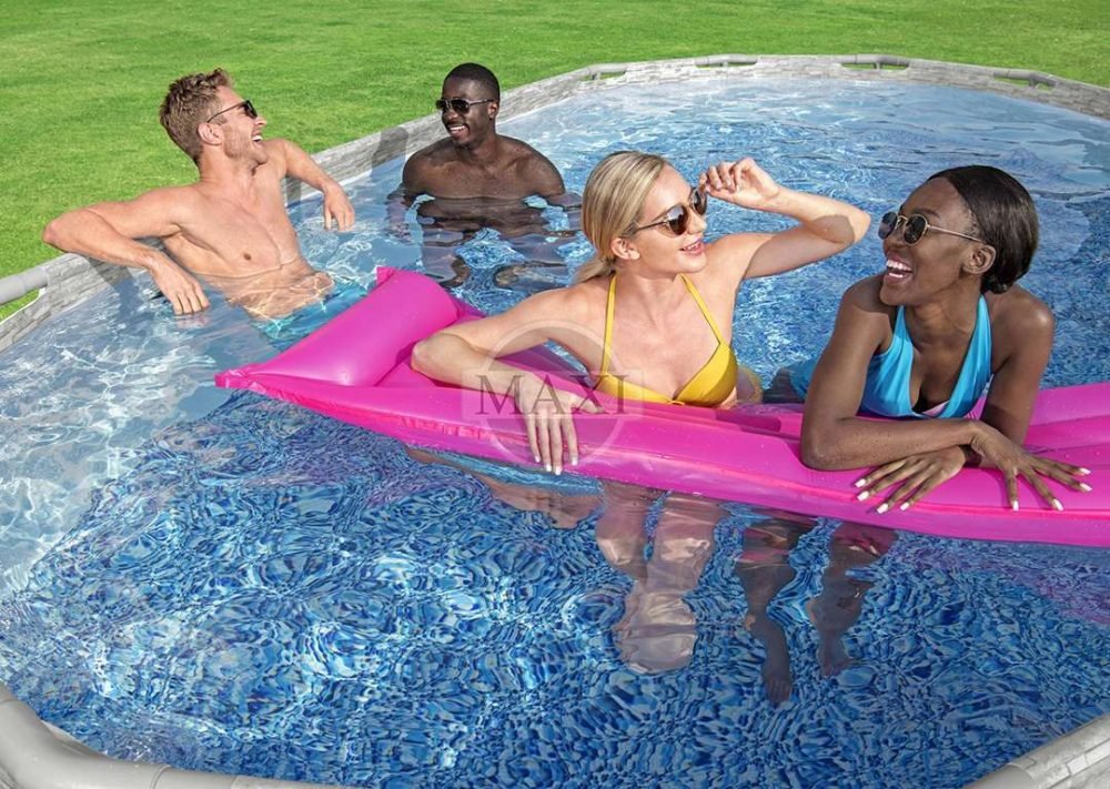 Bestway 56716 | Size 18.0 x 9.0 x 4.00 Ft | Power Steel Vista Series Oval Metal Frame Portable Ready-Made Swimming Pool - Image 9