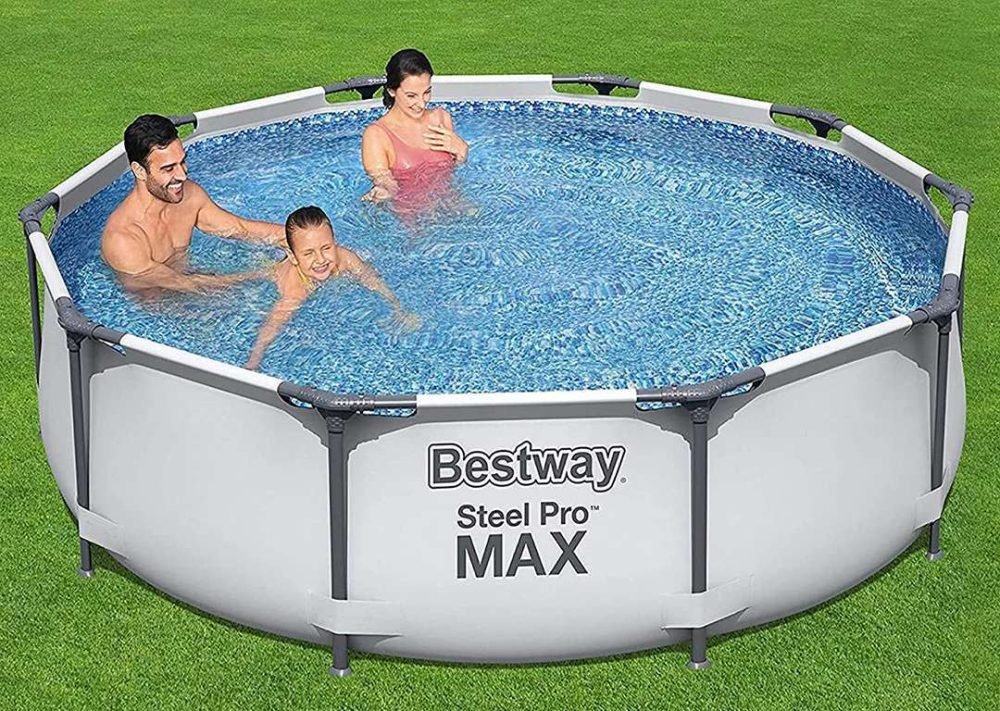 Bestway 56406 | Size 10.0 x 10.0 x 2.50 Ft | Steel Pro MAX Round Metal Frame Portable Ready-Made Swimming Pool - Image 2