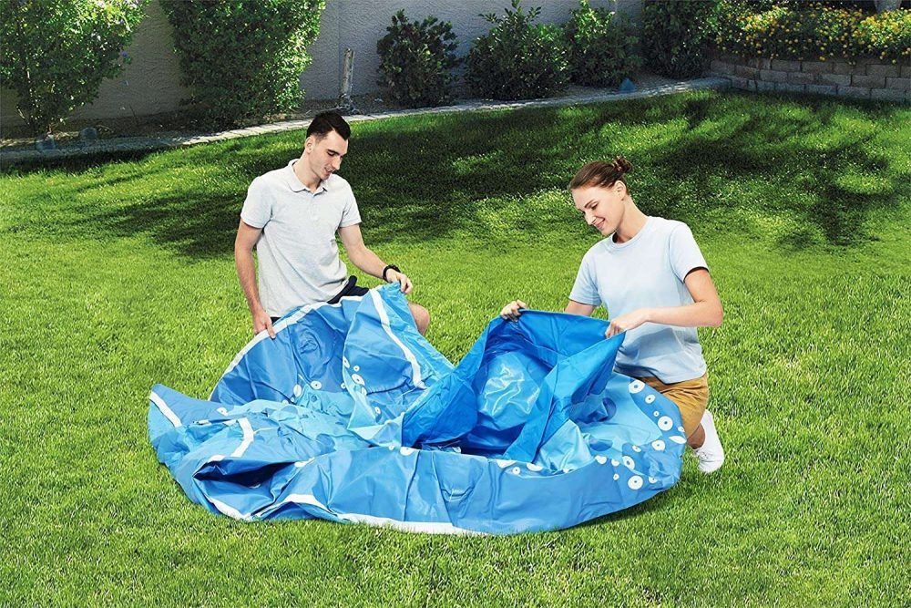 Bestway 57397 | Size 9.1 x 9.0 x 3.0 Ft | Fast Set Inflatable Round Ready-Made Above Ground Swimming Pool - Image 2