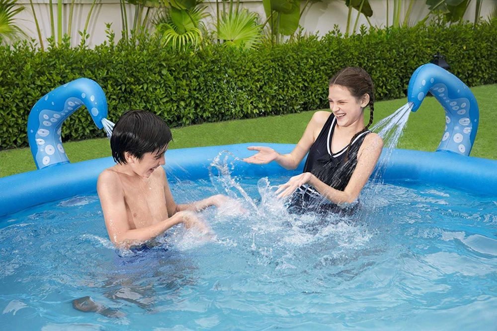 Bestway 57397 | Size 9.1 x 9.0 x 3.0 Ft | Fast Set Inflatable Round Ready-Made Above Ground Swimming Pool - Image 3
