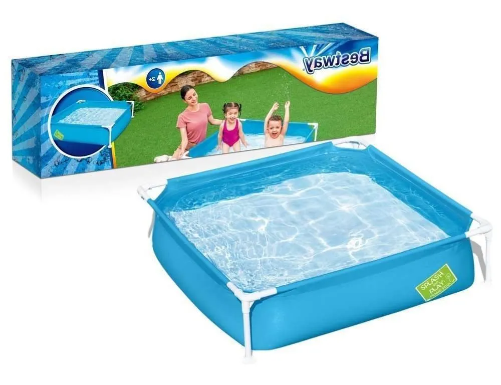 Bestway 56217 | Size 6.4 x 4.9 x 1.00 Ft | Rectangular Metal Frame Portable Ready-Made Swimming Pool - Image 5