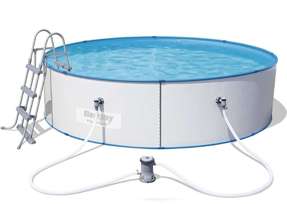 Bestway 56377 | Size 12.0 x 12.0 x 2.95 Ft | Hydrium Steel Round Metal Frame Portable Ready-Made Swimming Pool - Image 2