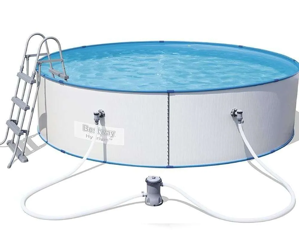 Bestway 56377 | Size 12.0 x 12.0 x 2.95 Ft | Hydrium Steel Round Metal Frame Portable Ready-Made Swimming Pool - Image 2