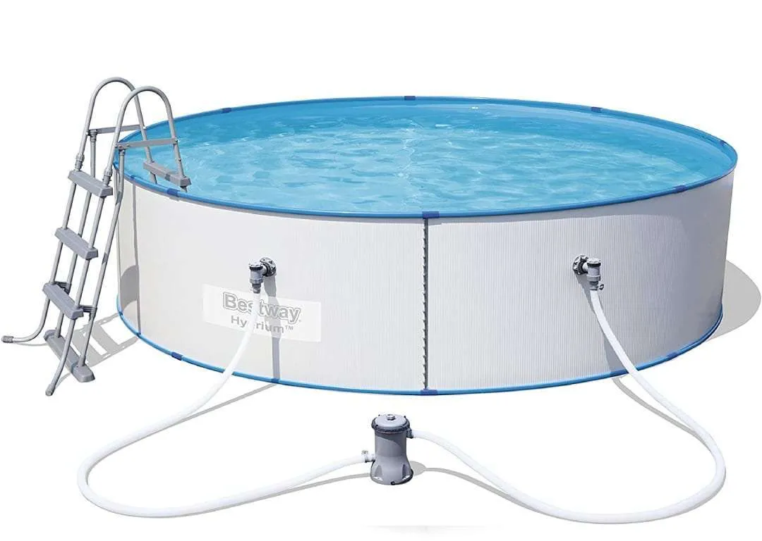 Bestway 56377 | Size 12.0 x 12.0 x 2.95 Ft | Hydrium Steel Round Metal Frame Portable Ready-Made Swimming Pool - Image 2