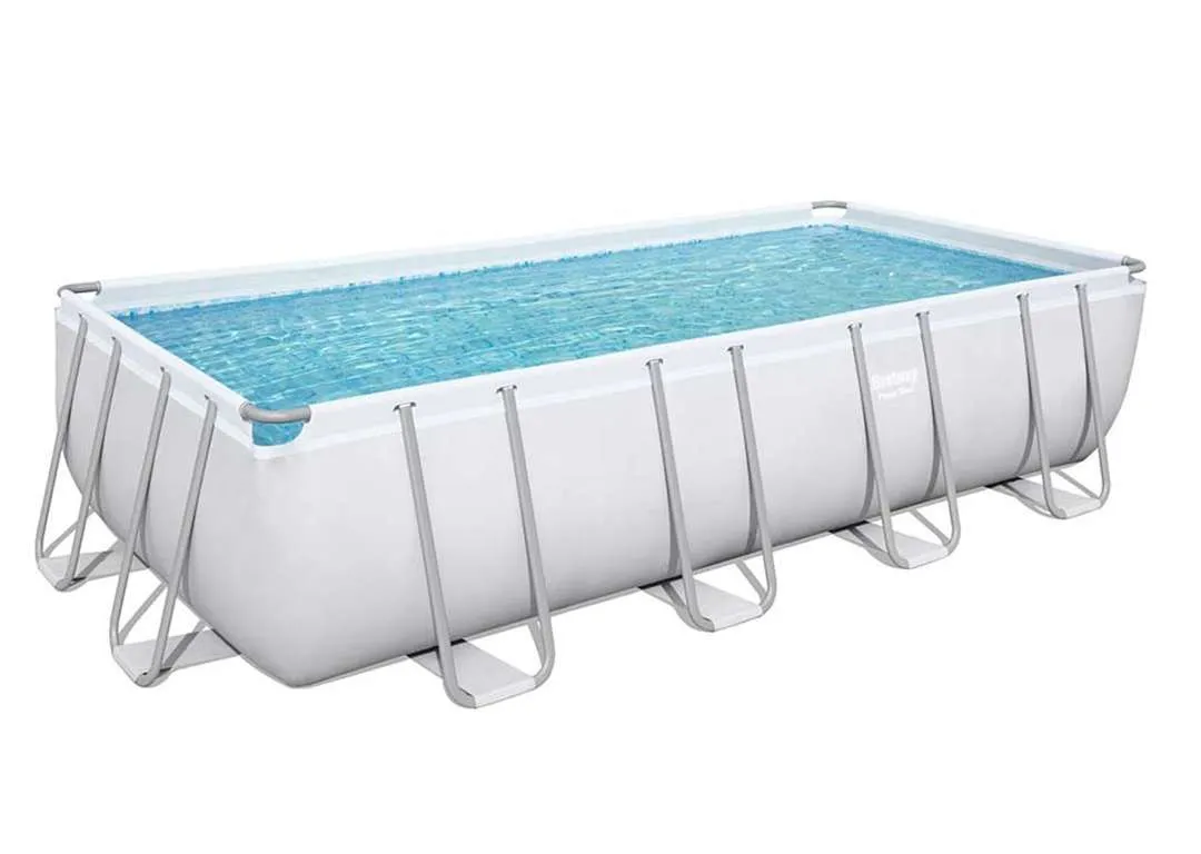Bestway 56466 | Size 18.0 x 8.98 x 4.00 Ft | Power Steel Rectangular Metal Frame Portable Ready-Made Swimming Pool - Image 5
