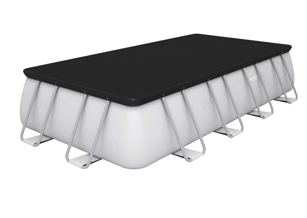 Bestway 56466 | Size 18.0 x 8.98 x 4.00 Ft | Power Steel Rectangular Metal Frame Portable Ready-Made Swimming Pool - Image 4