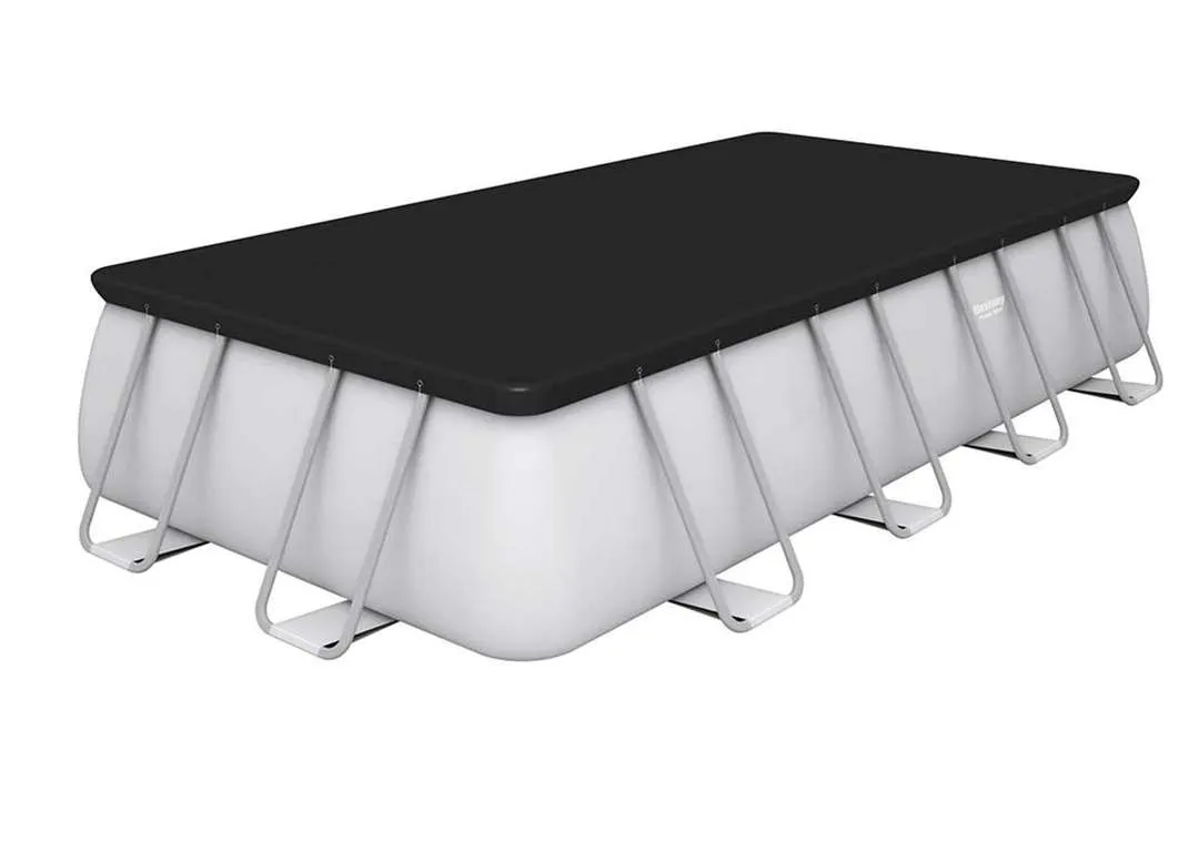 Bestway 56466 | Size 18.0 x 8.98 x 4.00 Ft | Power Steel Rectangular Metal Frame Portable Ready-Made Swimming Pool - Image 4