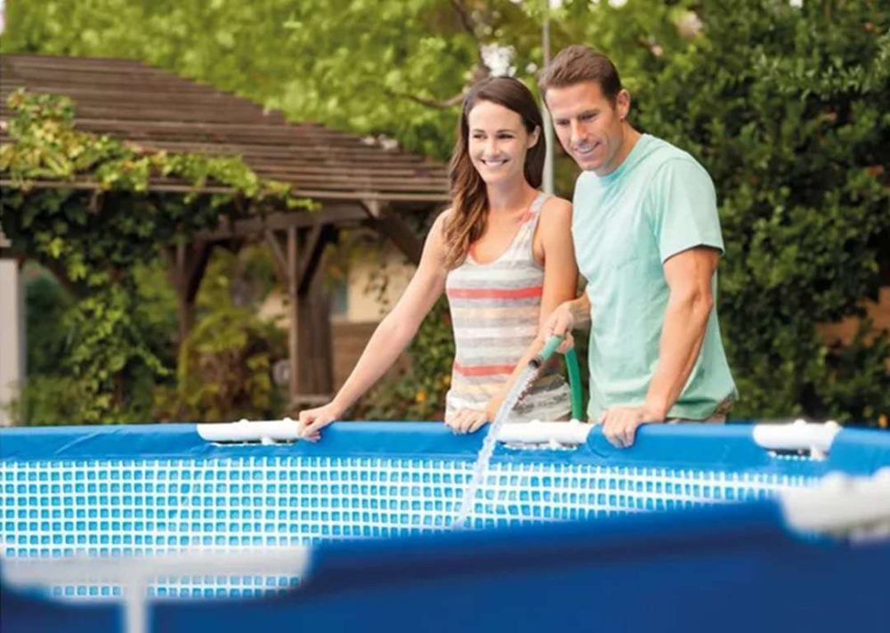 Intex 28212 | Size 12.0 x 12.0 x 2.75 Ft | Round Metal Frame Portable Ready-Made Above Ground Swimming Pool - Image 2