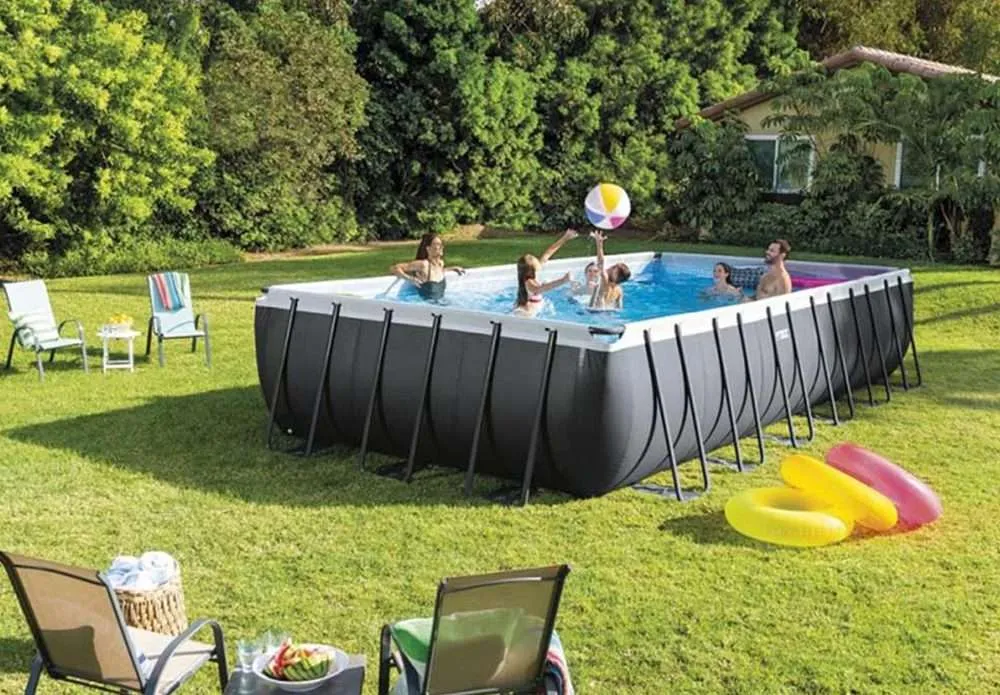 Intex 26356 | Size 18.0 x 8.98 x 4.30 Ft | Ultra XTR Frame Rectangular Metal Frame Portable Ready-Made Swimming Pool - Image 5