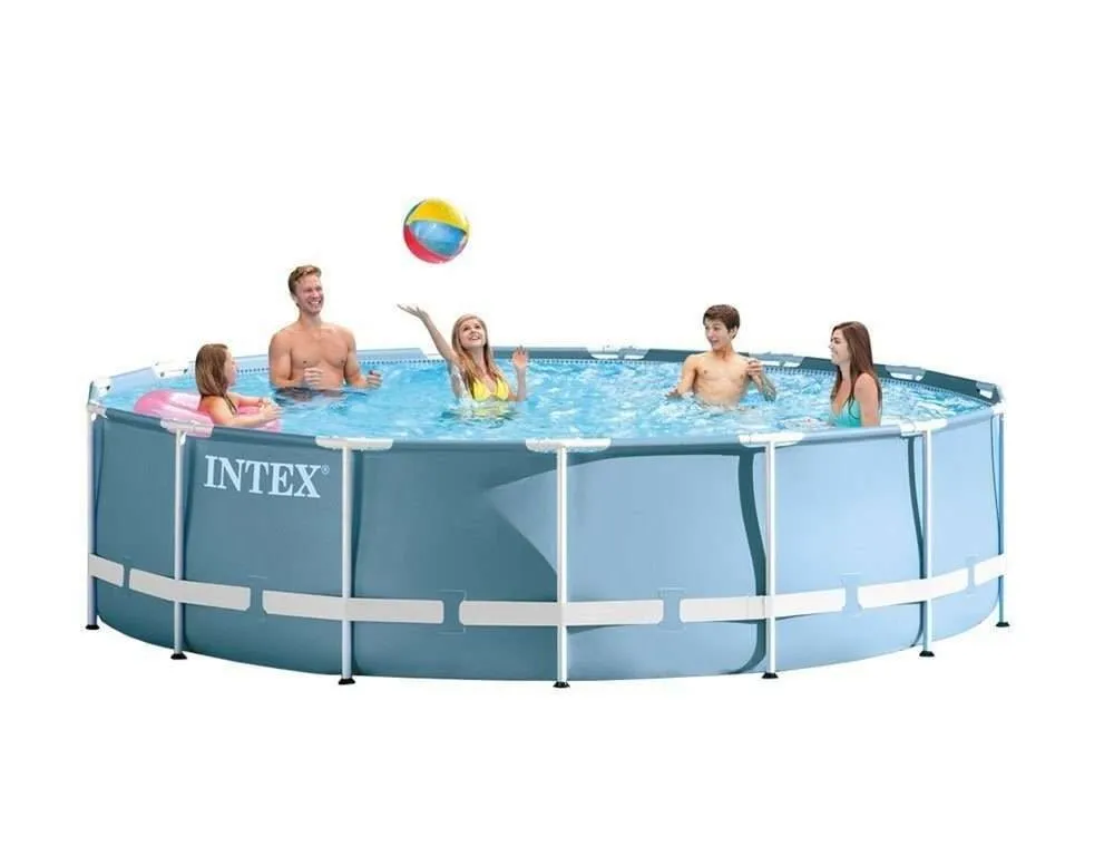 Intex 26728 | Size 15.0 x 15.0 x 2.75 Ft | Prism Frame Round Metal Frame Portable Ready-Made Swimming Pool - Image 4