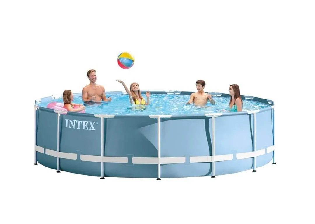 Intex 26728 | Size 15.0 x 15.0 x 2.75 Ft | Prism Frame Round Metal Frame Portable Ready-Made Swimming Pool - Image 4