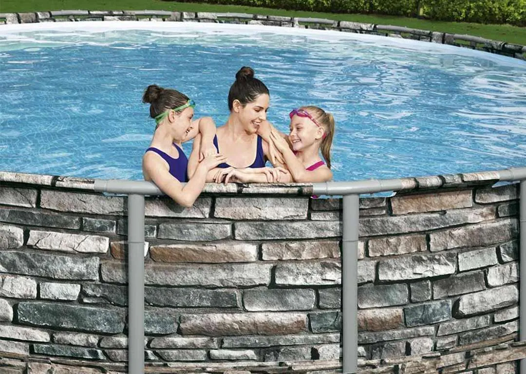 Bestway 56889 | Size 22.0 x 22.0 x 4.50 Ft | Power Steel Round Metal Frame Portable Ready-Made Swimming Pool - Image 4