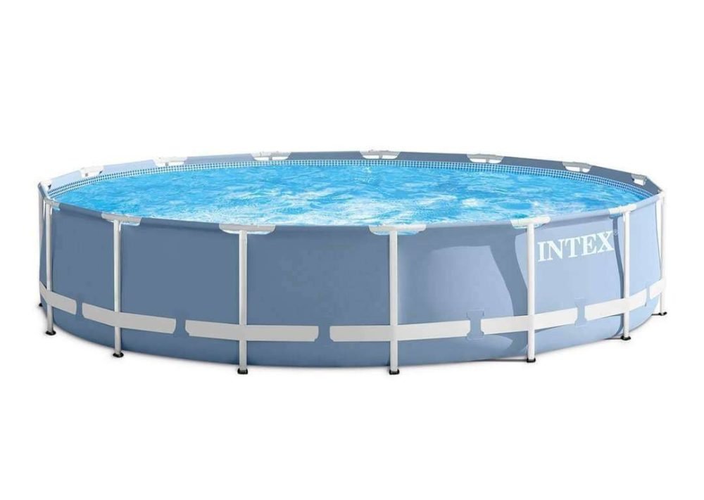 Intex 26752 (Box Dam.) | Size 18.0 x 18.0 x 4.00 Ft | Prism Frame Round Metal Frame Portable Ready-Made Swimming Pool - Image 2