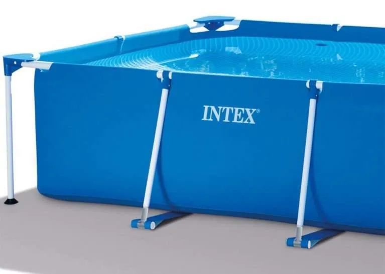 Intex 28271 | Size 8.53 x 5.25 x 2.13 Ft | Rectangular Metal Frame Portable Above Ground Swimming Pool - Image 3
