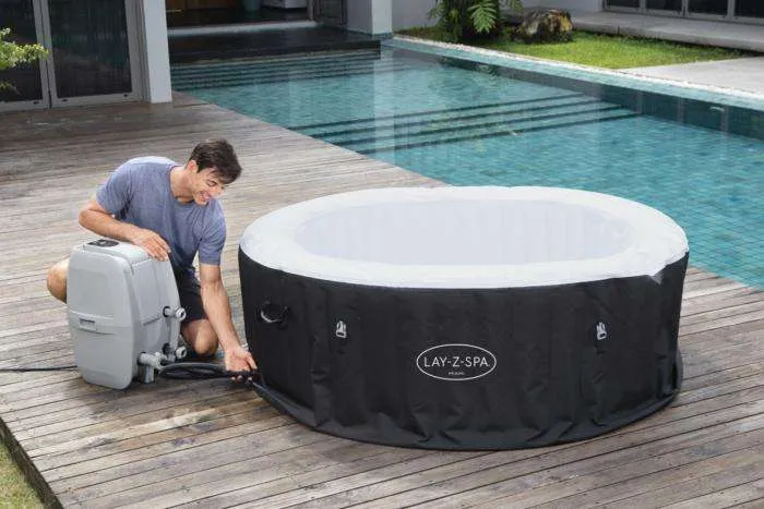 Bestway 60001 | Size 5.90 x 5.90 x 2.16 Ft | Inflatable Portable Spa Lay Z Bathtub Miami - Image 10