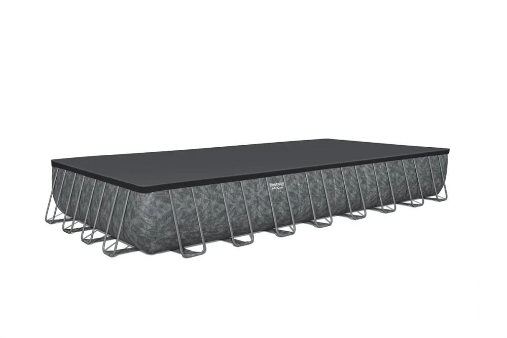 Bestway 561KJ | Size 31.4 x 16.0 x 4.33 Ft | APX Rectangular Metal Frame Portable Ready-Made Swimming Pool - Image 8