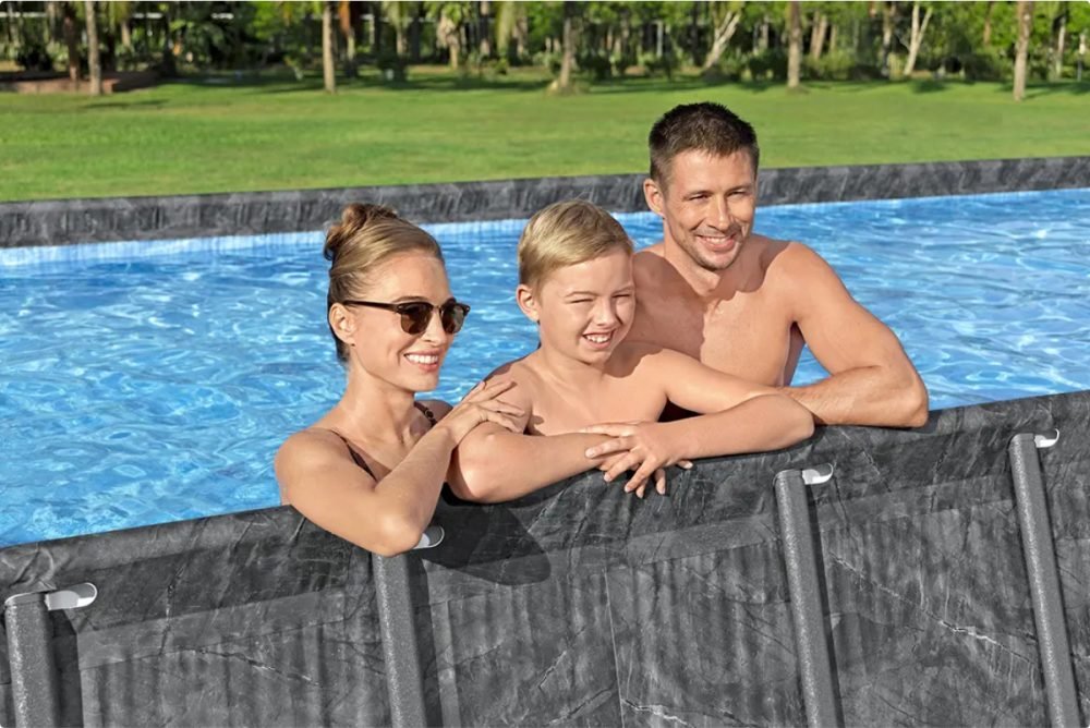Bestway APX 561KG | Size 24.0 x 12.0 x 4.33 Ft | APX Rectangular Metal Frame Portable Ready-Made Swimming Pool - Image 4