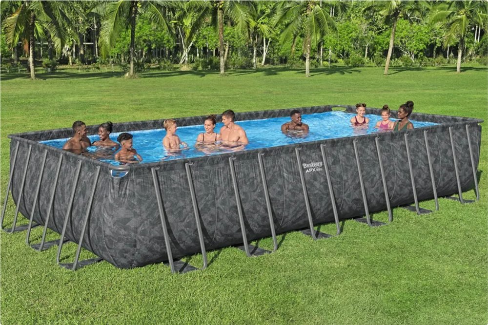 Bestway APX 561KG | Size 24.0 x 12.0 x 4.33 Ft | APX Rectangular Metal Frame Portable Ready-Made Swimming Pool - Image 5