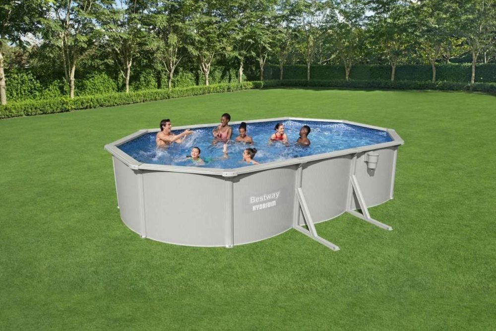 Bestway 56369 | Size 20.11 x 11.8 x 4.00 Ft | Hydrium Steel Oval Metal Frame Portable Ready-Made Swimming Pool - Image 14