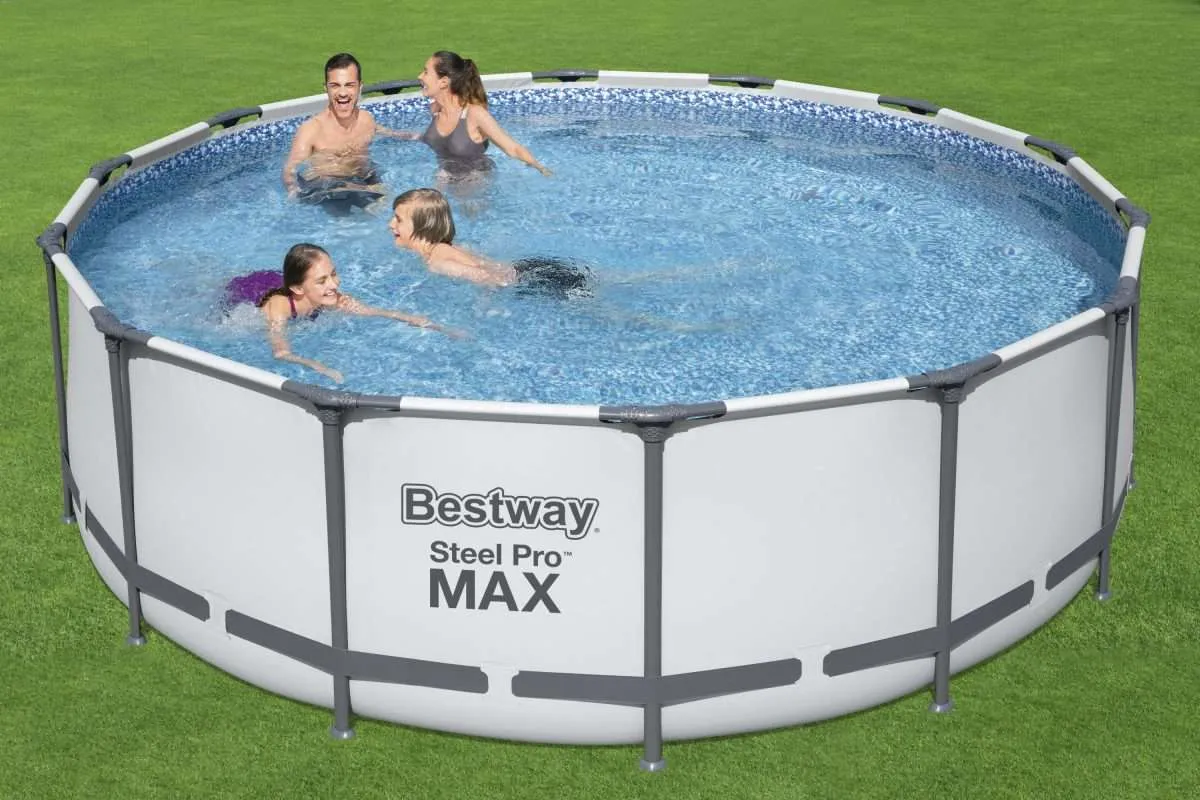 Bestway 5612X | Size 14.0 x 14.0 x 4.00 Ft | Steel Pro MAX Round Metal Frame Portable Ready-Made Swimming Pool - Image 6