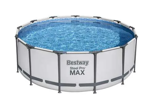 Bestway 5618W | Size 13.0 x 13.0 x 4.00 Ft | Steel Pro MAX Round Metal Frame Portable Ready-Made Swimming Pool - Image 4