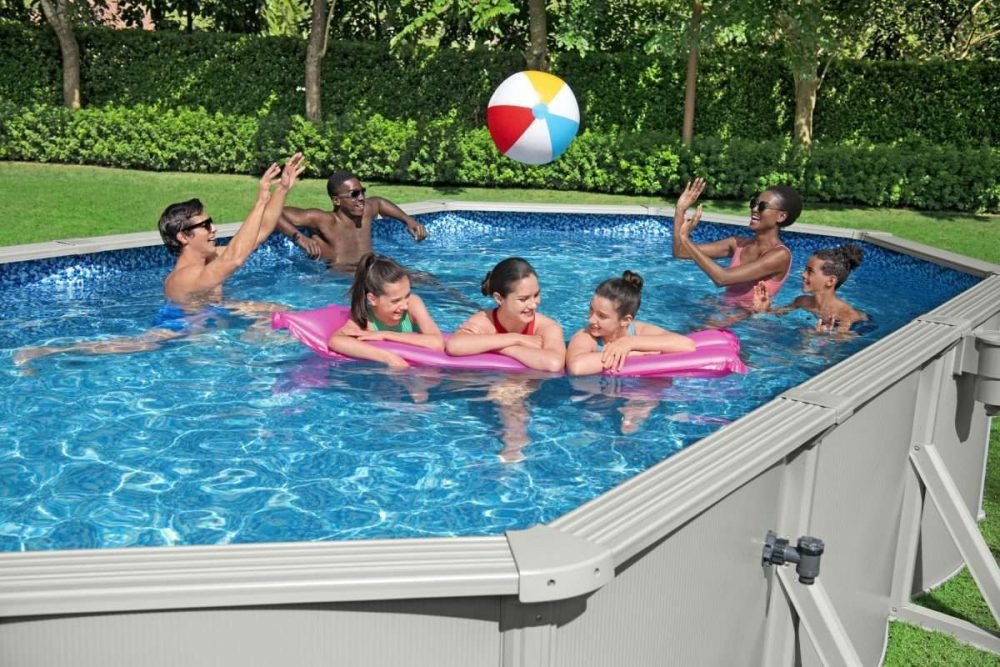 Bestway 56369 | Size 20.11 x 11.8 x 4.00 Ft | Hydrium Steel Oval Metal Frame Portable Ready-Made Swimming Pool - Image 7