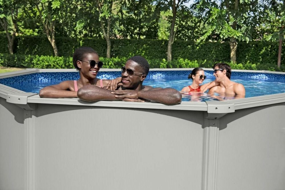 Bestway 56369 | Size 20.11 x 11.8 x 4.00 Ft | Hydrium Steel Oval Metal Frame Portable Ready-Made Swimming Pool - Image 8