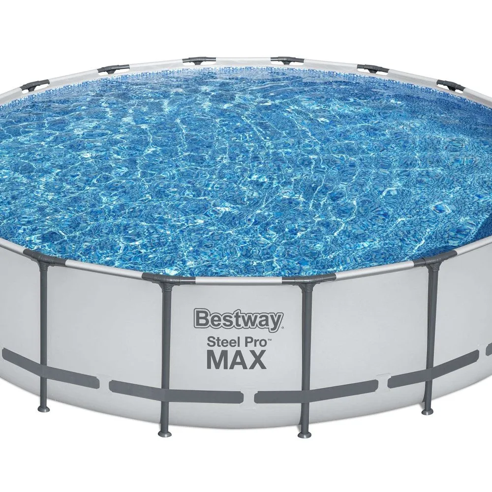 Bestway 56462 | Size 17.8 x 17.8 x 4.00 Ft | Steel Pro MAX Round Metal Frame Portable Ready-Made Swimming Pool - Image 2