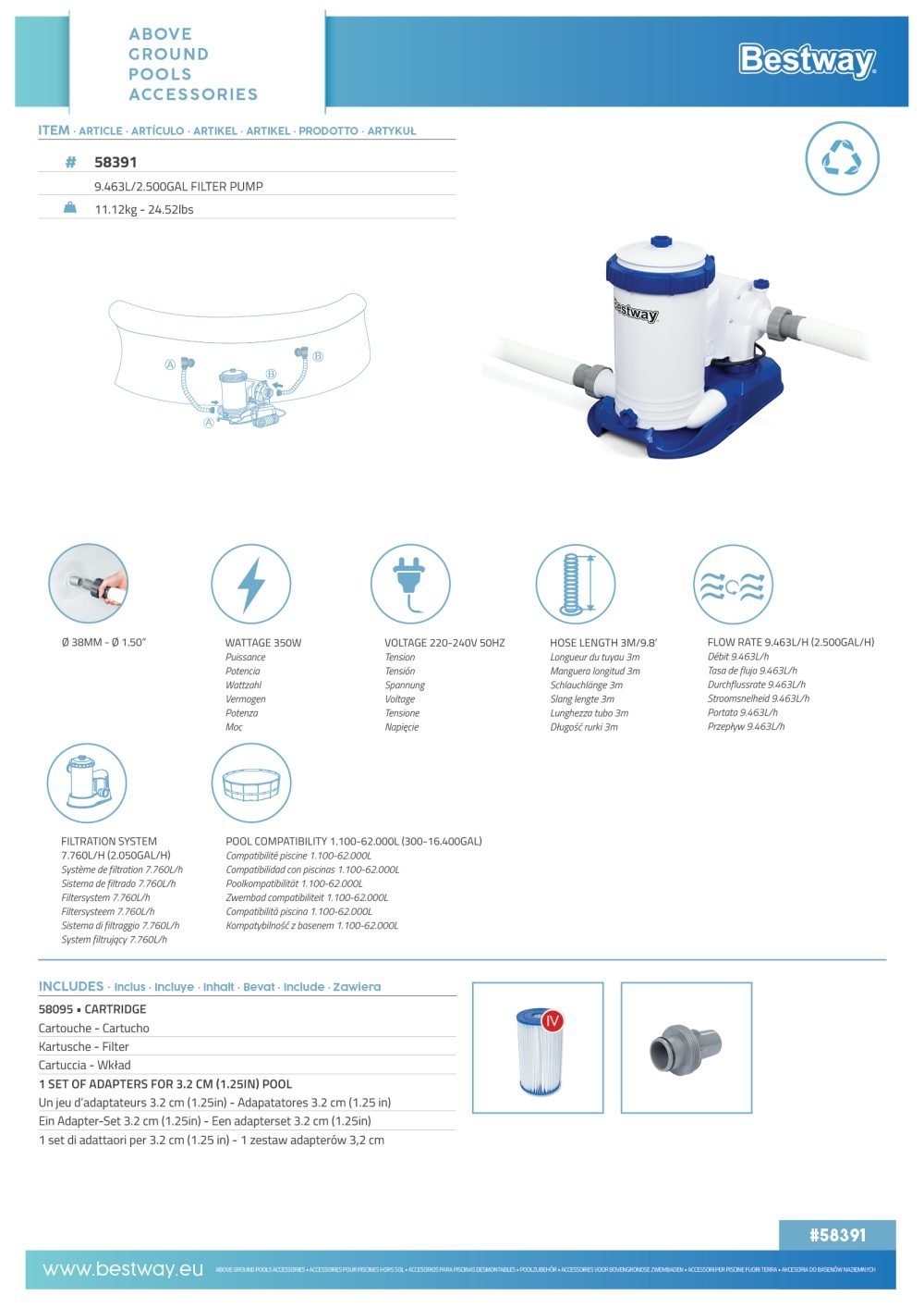 Filter Pump 58391 - Image 6