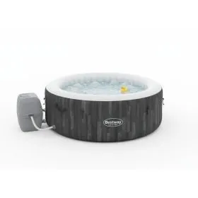 Bestway 60005 | Size 5.92 x 5.92 x 2.16 Ft | Inflatable Portable Spa Lay Z Bathtub Bahamas