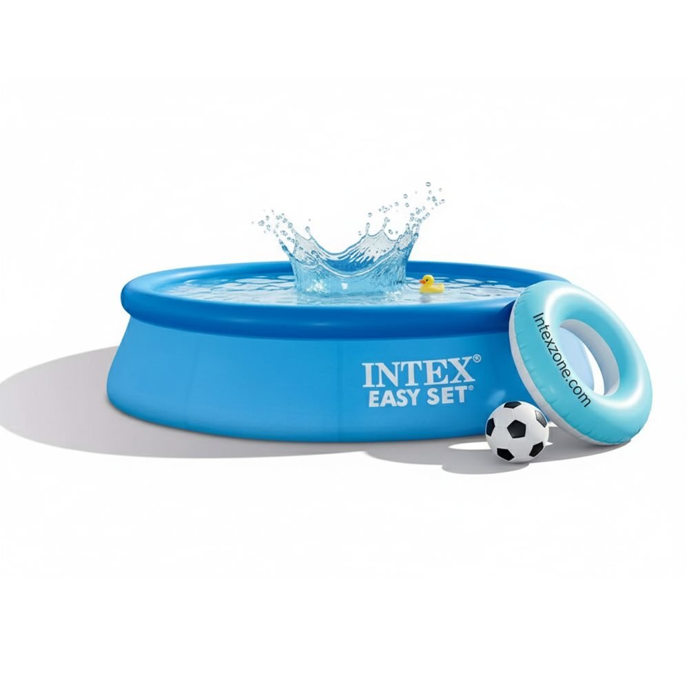 Intex 28120 | Size 10.0 x 10.0 x 2.50 Ft | Easy Set Round Inflatable Portable Swimming Pool