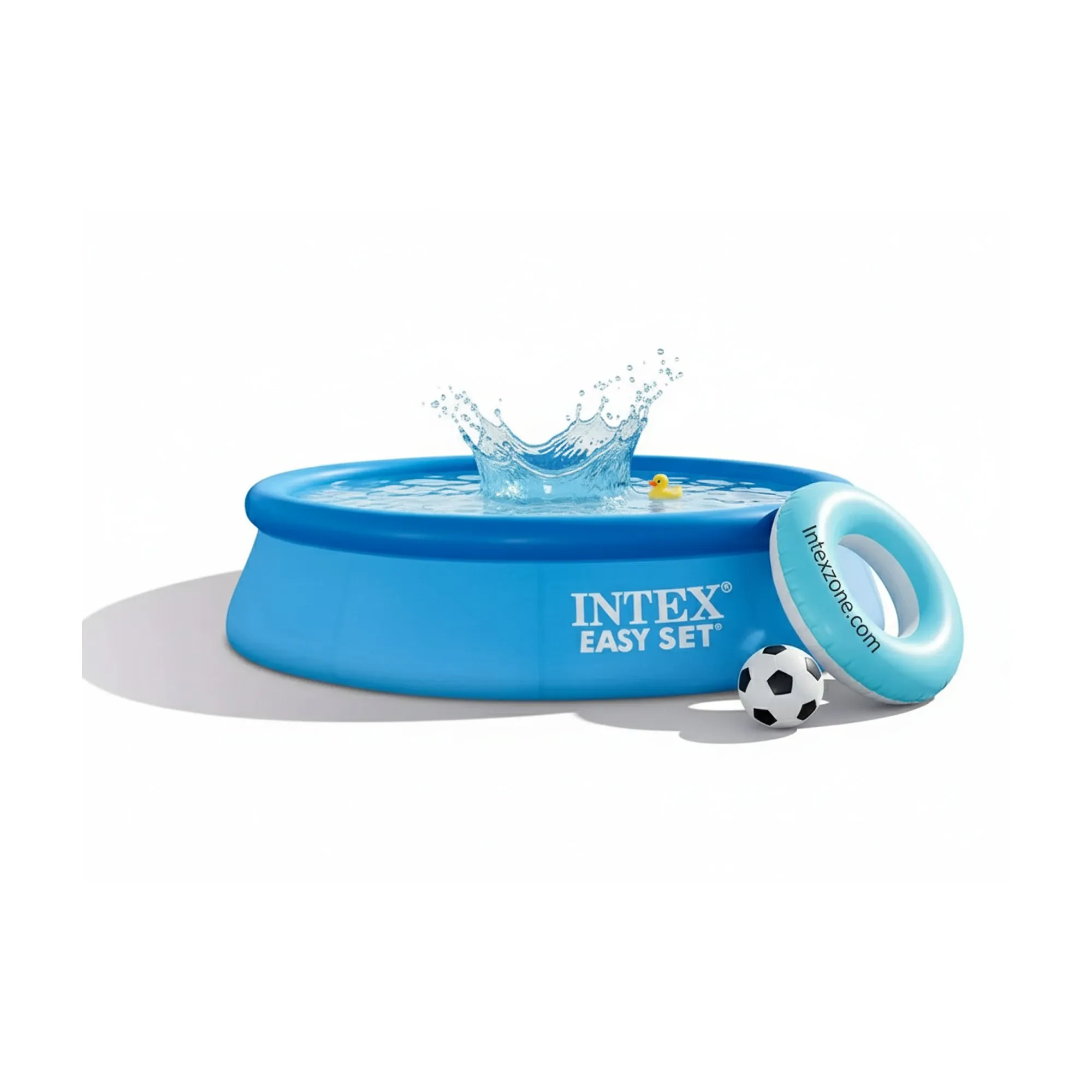 Intex 28130 | Size 12.0 x 12.0 x 2.50 Ft | Easy Set Round Inflatable Portable Swimming Pool