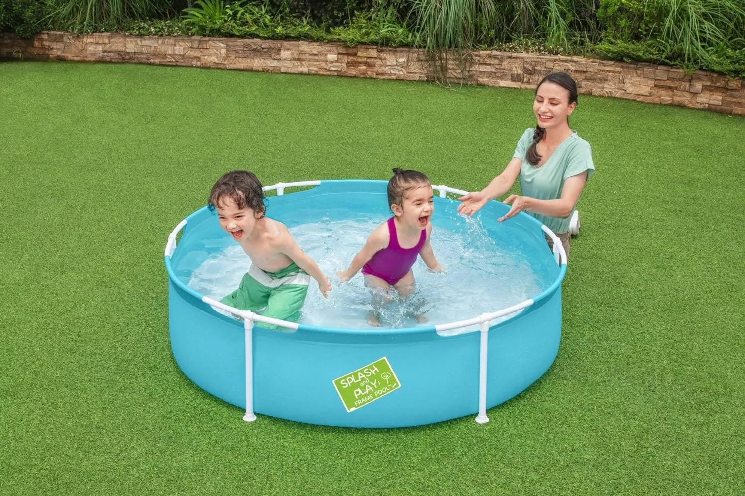 Bestway 56283 | Size 5.0 x 5.0 x 1.24 Ft | My First Frame Round Metal Frame Portable Ready-Made Swimming Pool - Image 2