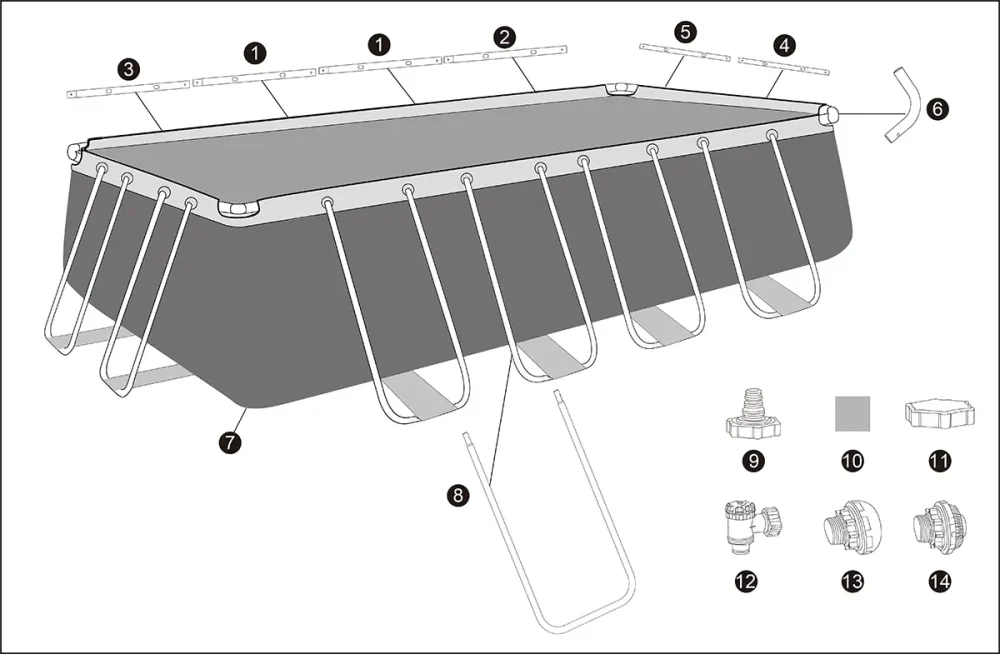 Bestway 561KA | Size 18.0 x 9.0 x 4.3 Ft | APX Rectangular Metal Frame Portable Ready-Made Swimming Pool - Image 11